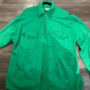 Wilfred Free Terry Fleece Shirt Jacket- Size Large